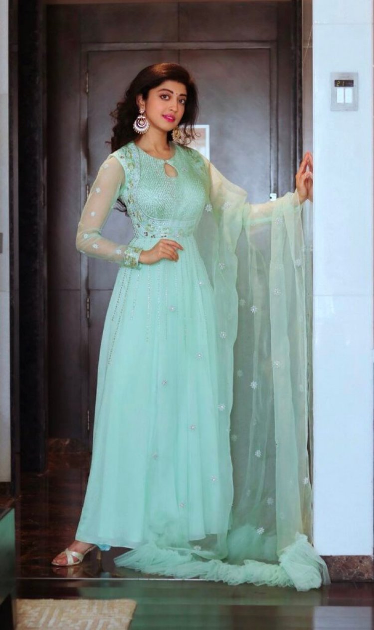 Telugu Actress Pranitha Subhash In Green Dress
